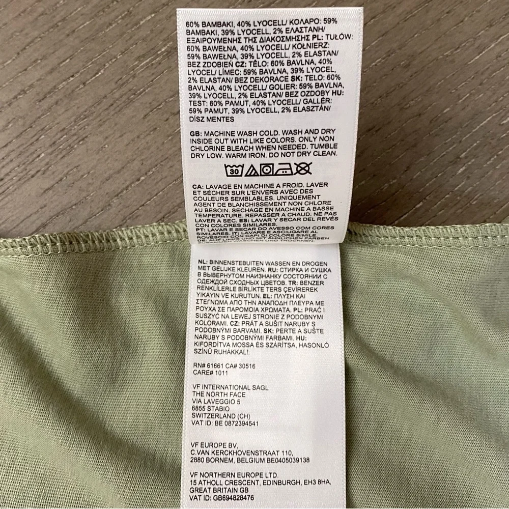 NWT The North Face Women’s Tea Green W Terrain SS Large Short Sleeve Tee - Picture 11 of 16